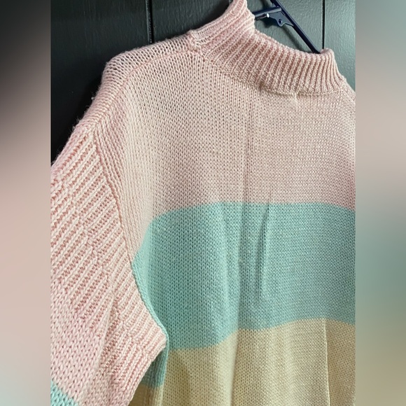 Vtg Wool Blend by Memphis Jones ‘Striped Pastels’ - Picture 13 of 13